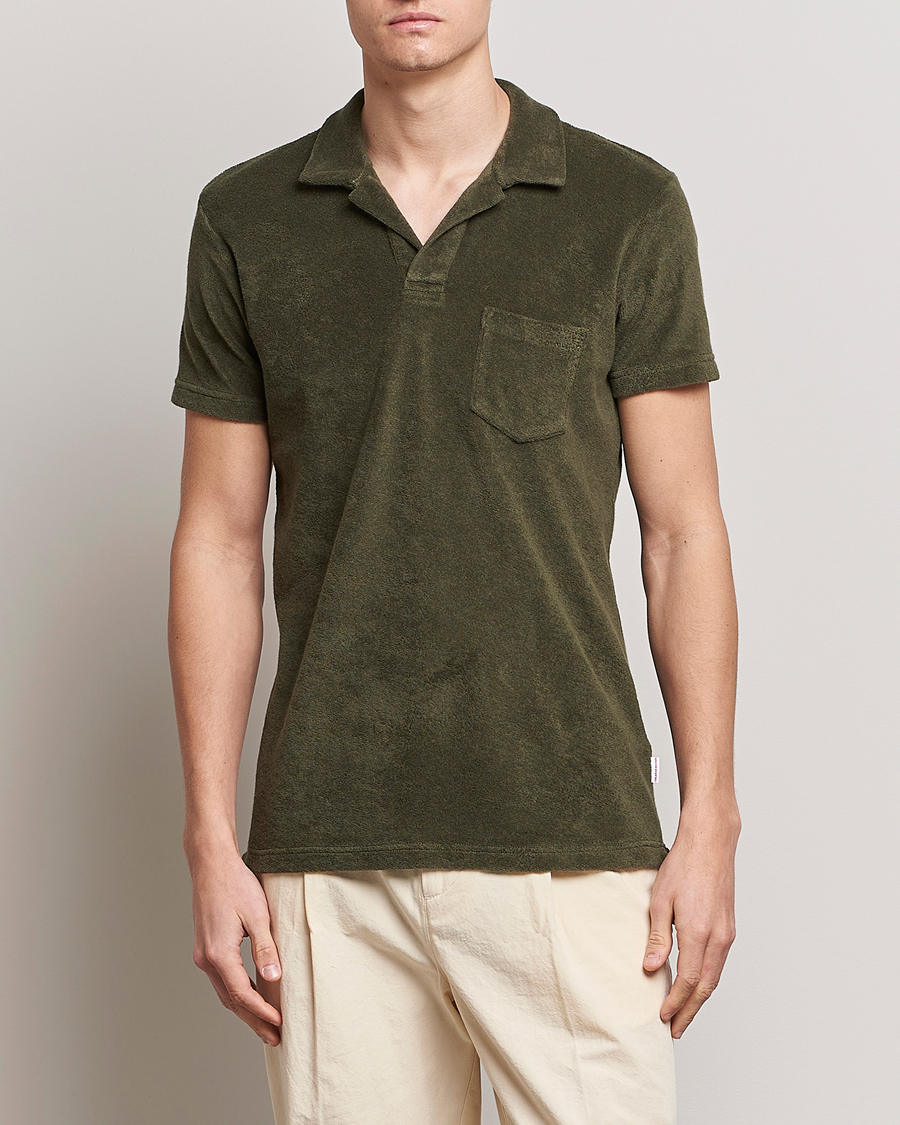 Homme | Polos | Orlebar Brown | Terry Polo Palm