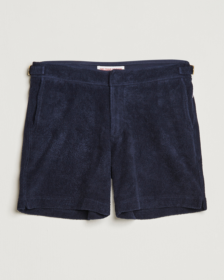Homme | Shorts | Orlebar Brown | Bulldog Towelling Shorts Night Iris