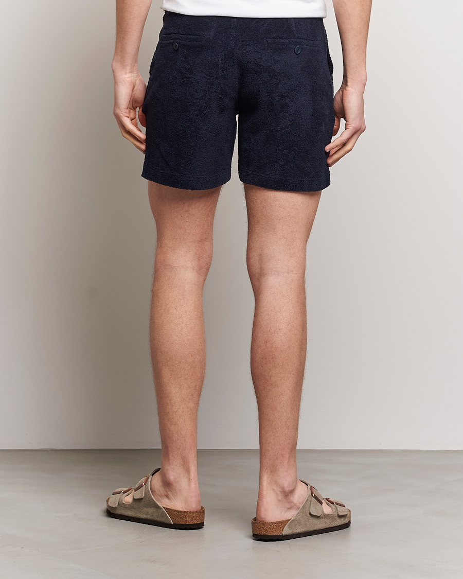 Homme | Shorts | Orlebar Brown | Bulldog Towelling Shorts Night Iris