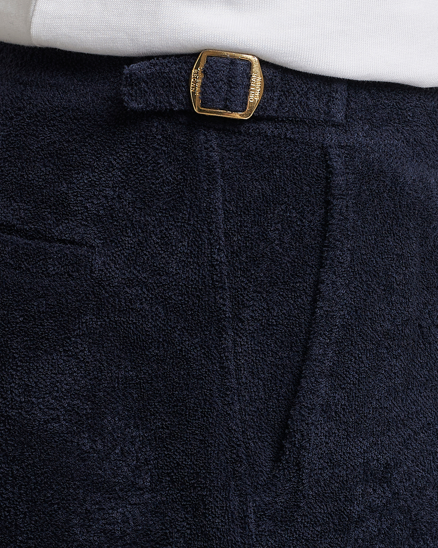 Homme | Shorts | Orlebar Brown | Bulldog Towelling Shorts Night Iris