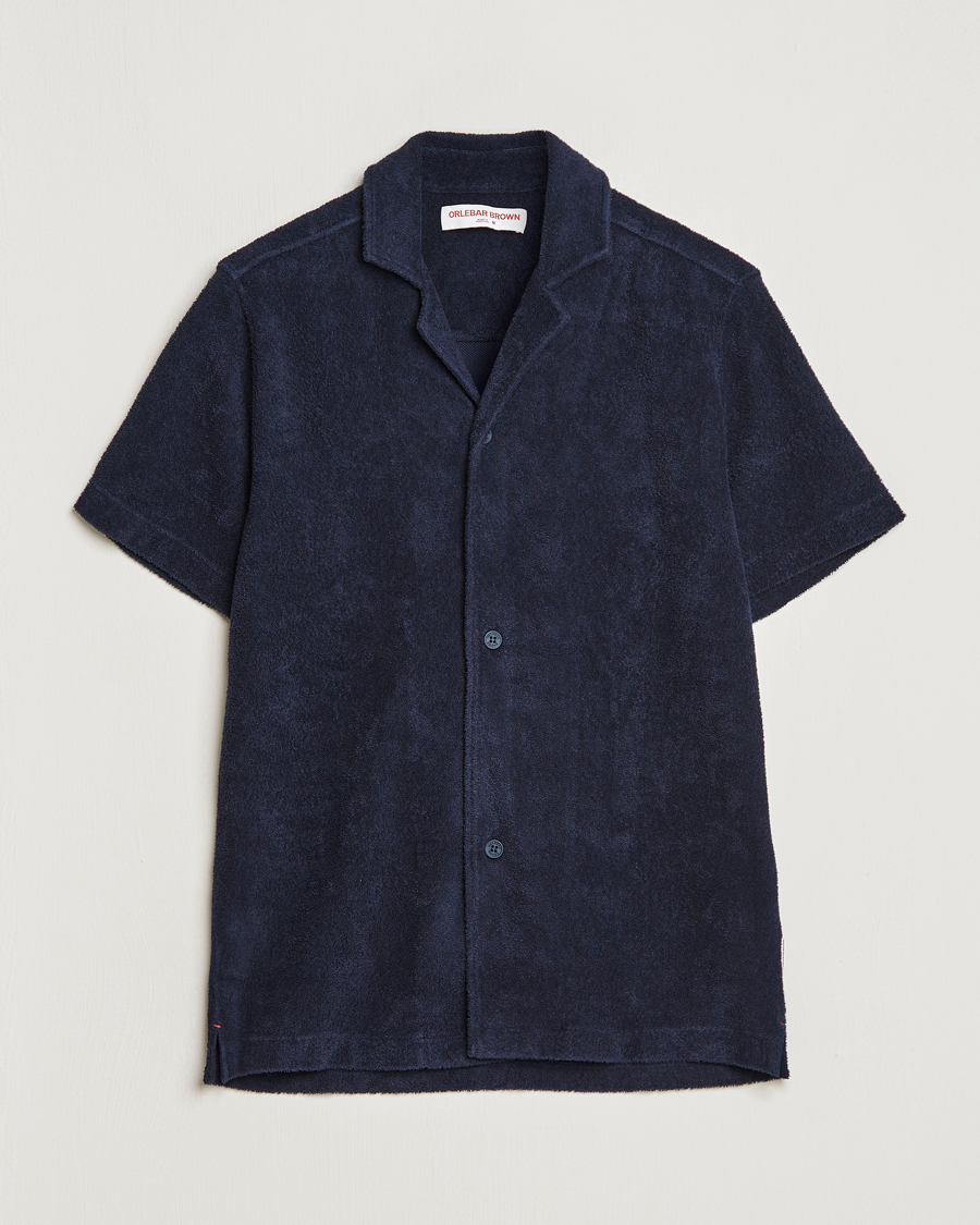 Homme | Chemises | Orlebar Brown | Howell Short Sleeve Terry Shirt Night Iris