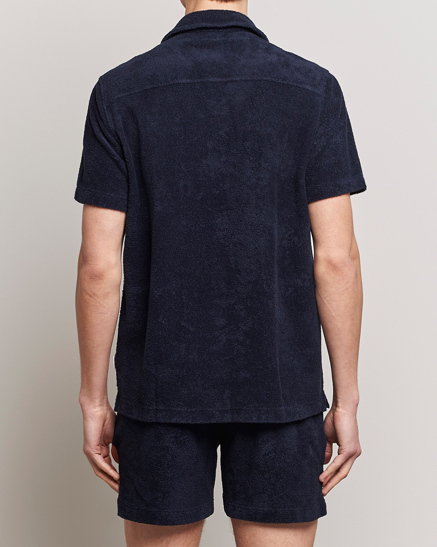 Homme | Chemises | Orlebar Brown | Howell Short Sleeve Terry Shirt Night Iris