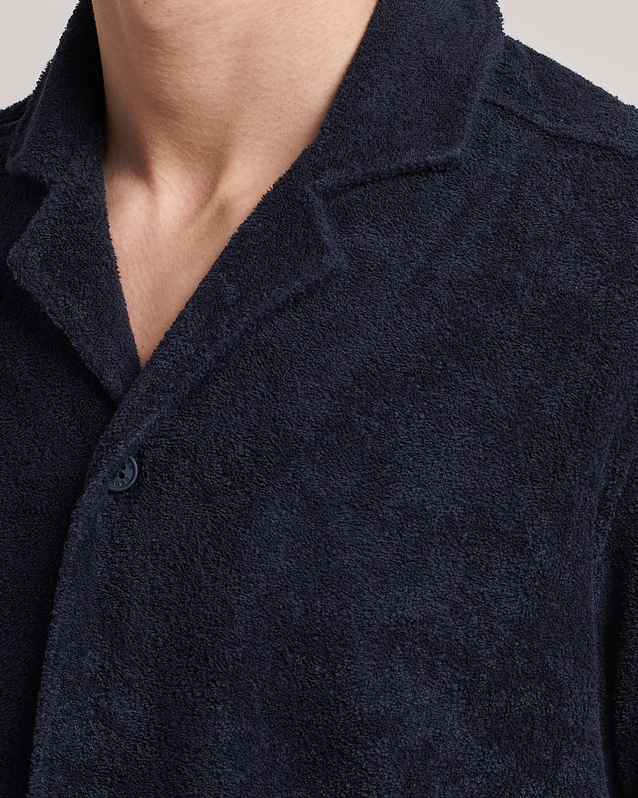 Homme | Chemises | Orlebar Brown | Howell Short Sleeve Terry Shirt Night Iris