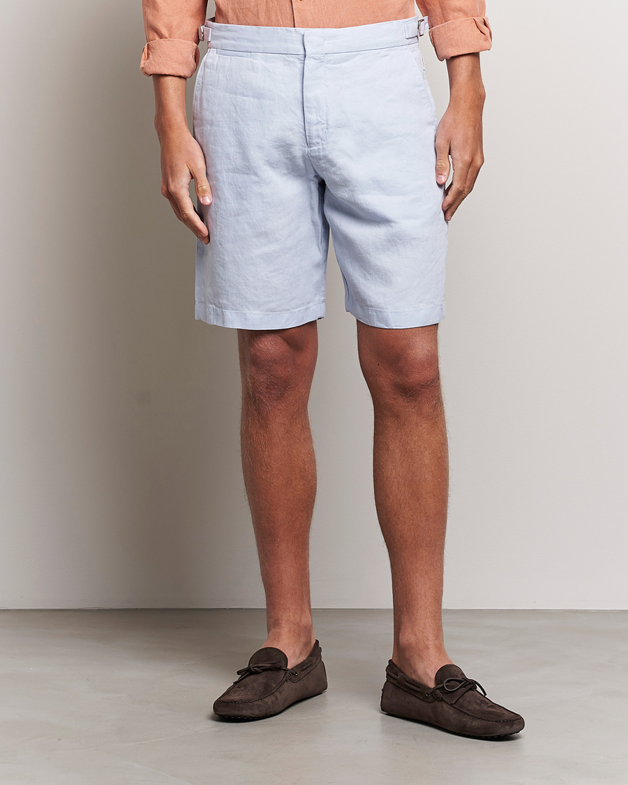 Homme | Shorts | Orlebar Brown | Norwich Linen Shorts Light Island Sky