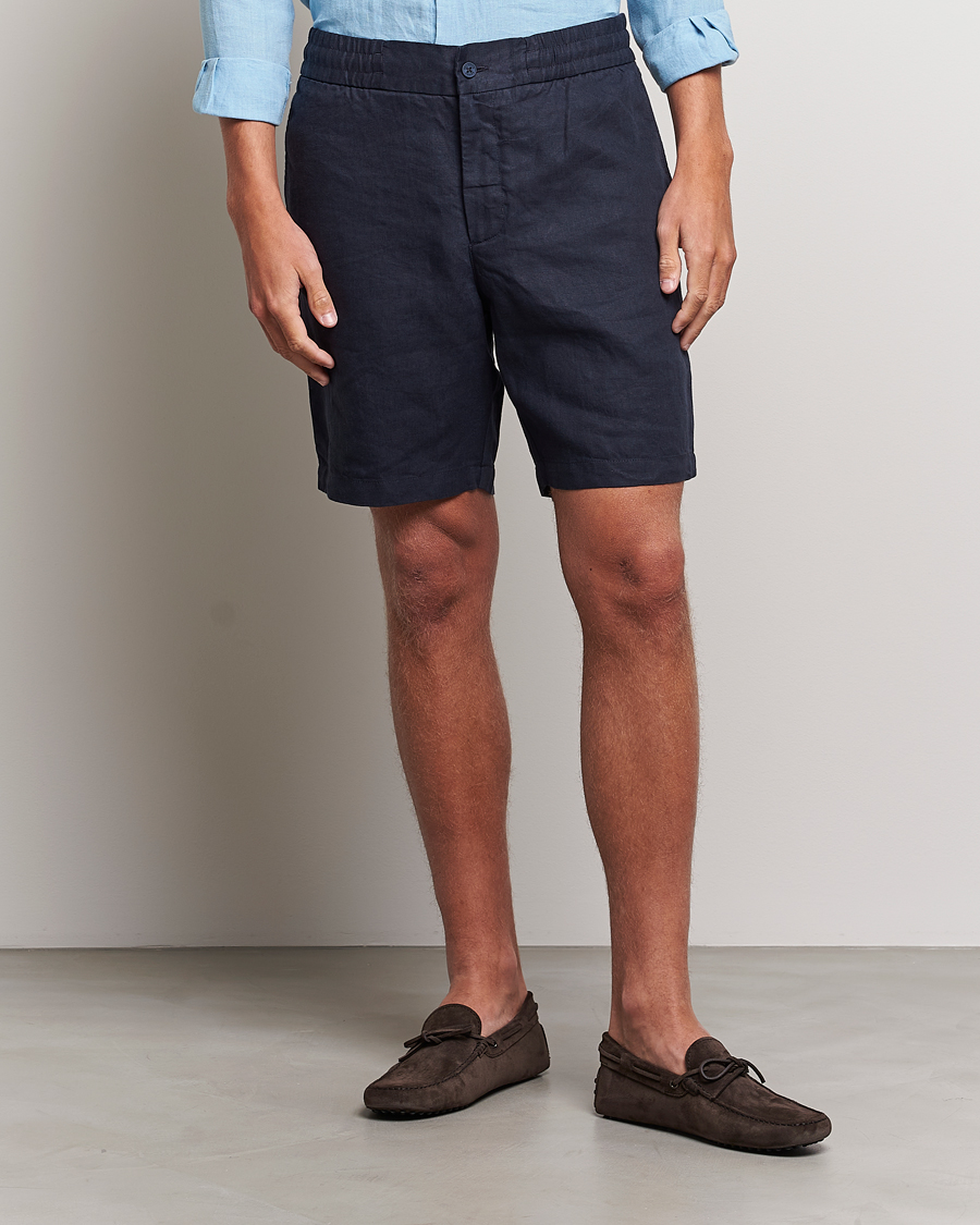 Homme | Shorts | Orlebar Brown | Cornell Linen Shorts Night Iris