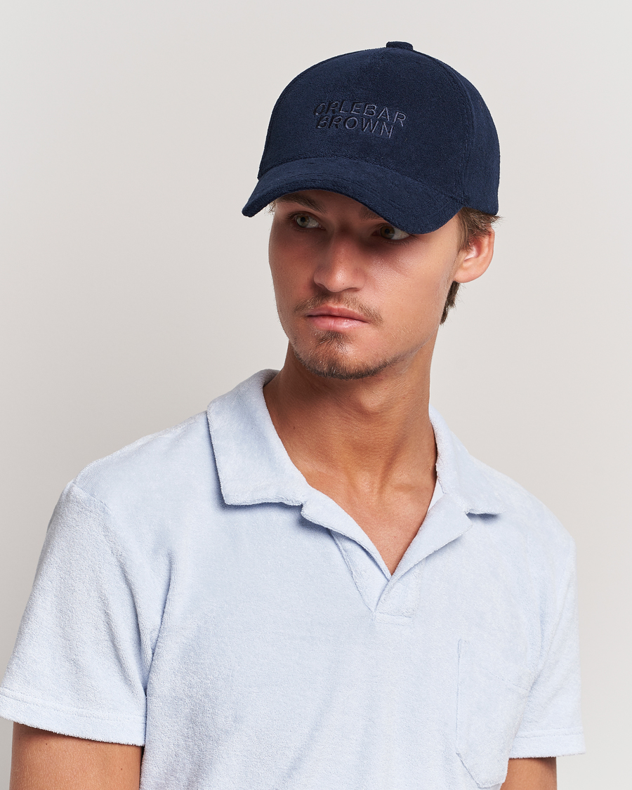 Homme | Orlebar Brown Ellwood Terry Cap Night Iris | Orlebar Brown | Ellwood Terry Cap Night Iris