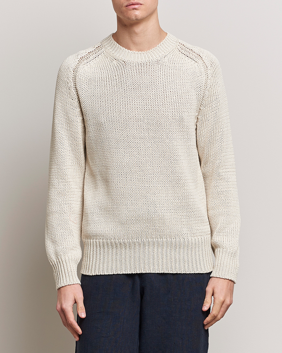 Homme | Pulls Et Tricots | Orlebar Brown | Lippen Organic Cotton Sweatshirt White Sand