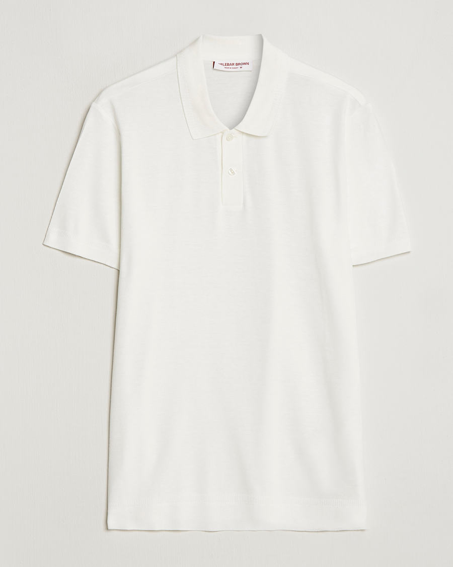 Homme | Polos | Orlebar Brown | Jarrett Knitted Rib Polo Sandbar