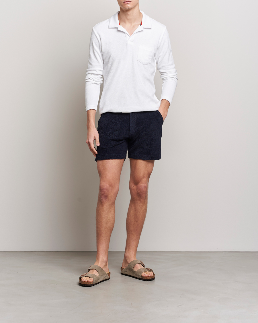 Homme | Pulls Et Tricots | Orlebar Brown | Terry Long Sleeve OB Stripe White