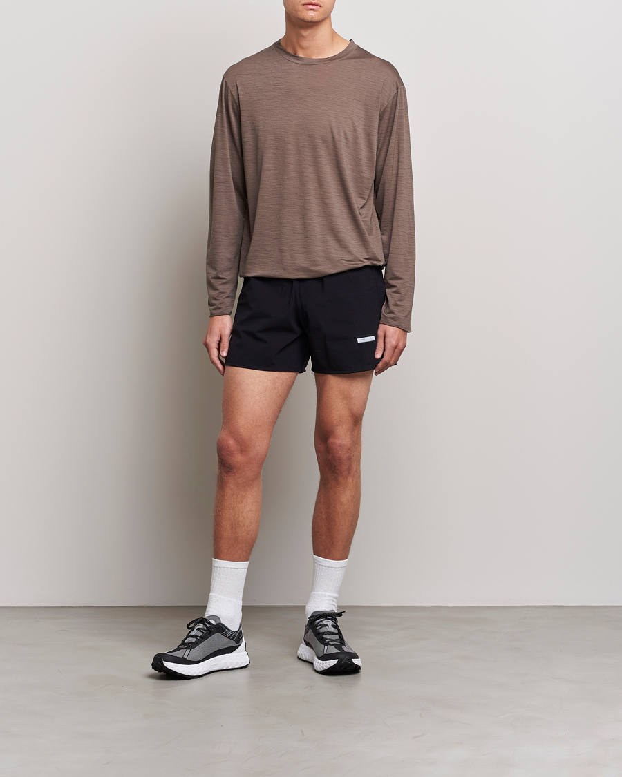 Homme | T-shirts | Satisfy | CloudMerino Long Tee Warm Stone