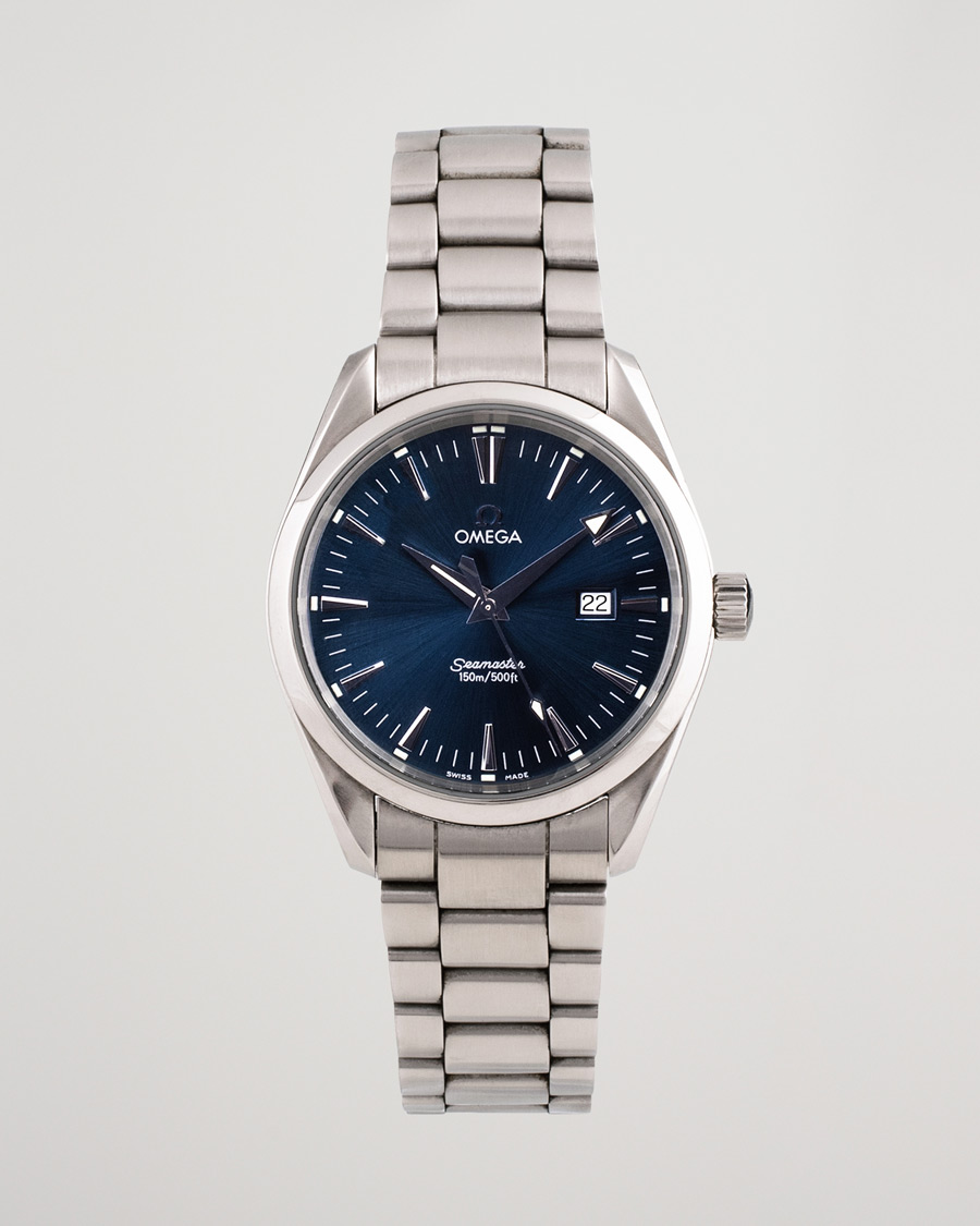 Homme | Pre-Owned & Vintage Watches | Omega Pre-Owned | Seamaster Aqua Terra 2517.80.00 Steel Blue