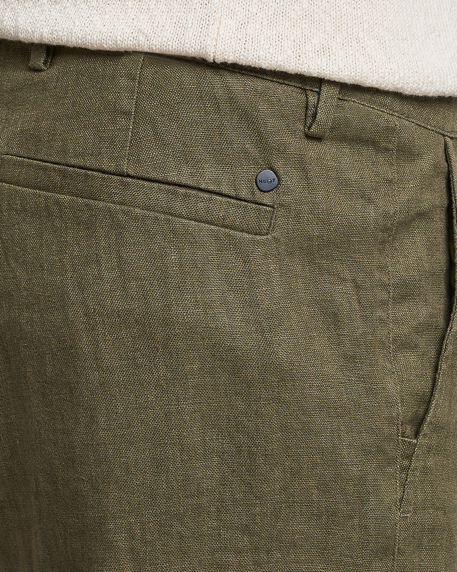 Homme | Pantalons | NN07 | Karl Linen Trousers Army