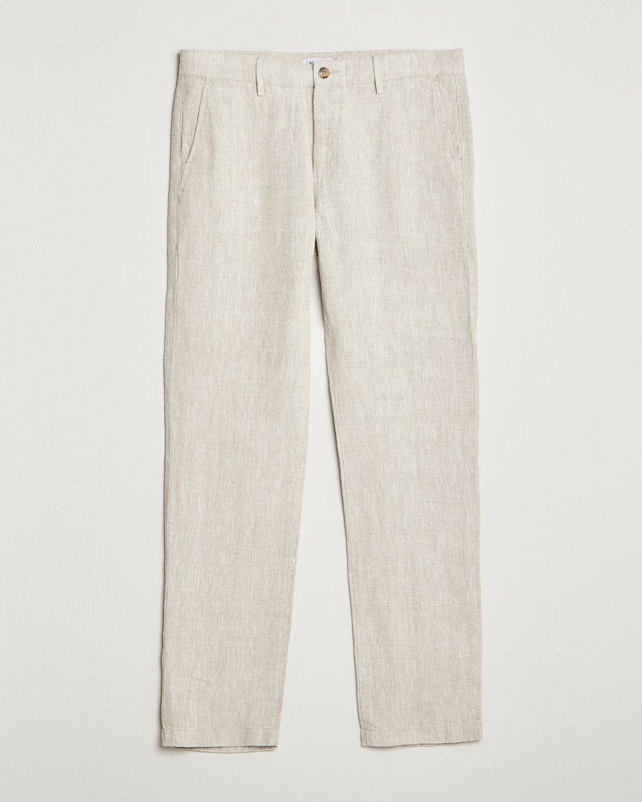Homme | Pantalons | NN07 | Karl Linen Trousers Oat
