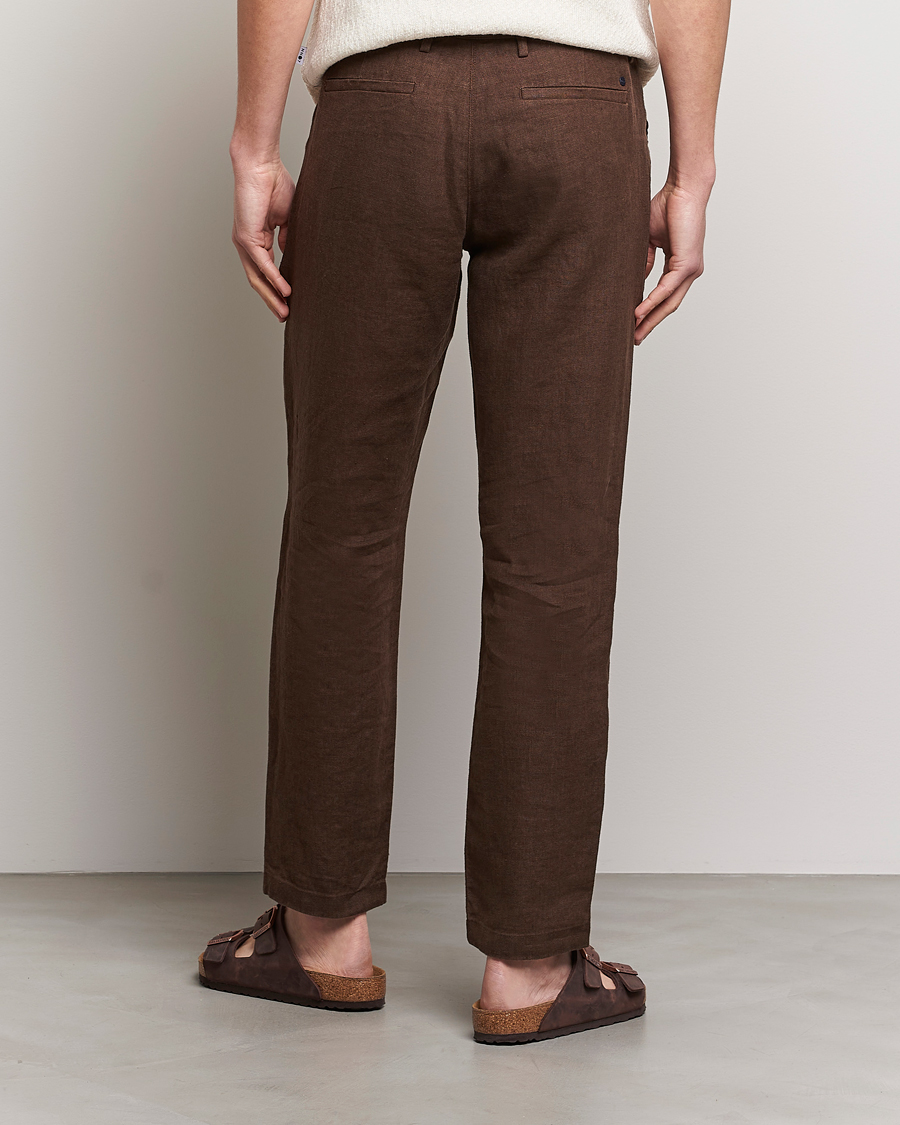 Homme | Pantalons | NN07 | Karl Linen Trousers Brown