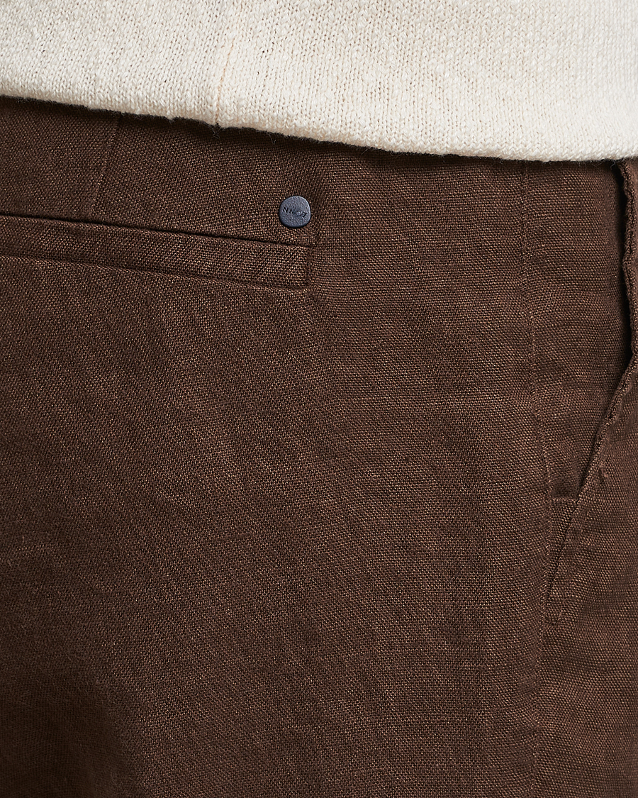 Homme | Pantalons | NN07 | Karl Linen Trousers Brown