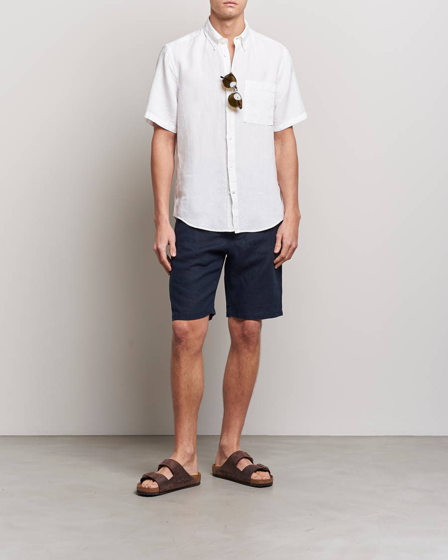 Homme | Shorts | NN07 | Crown Linen Shorts Navy