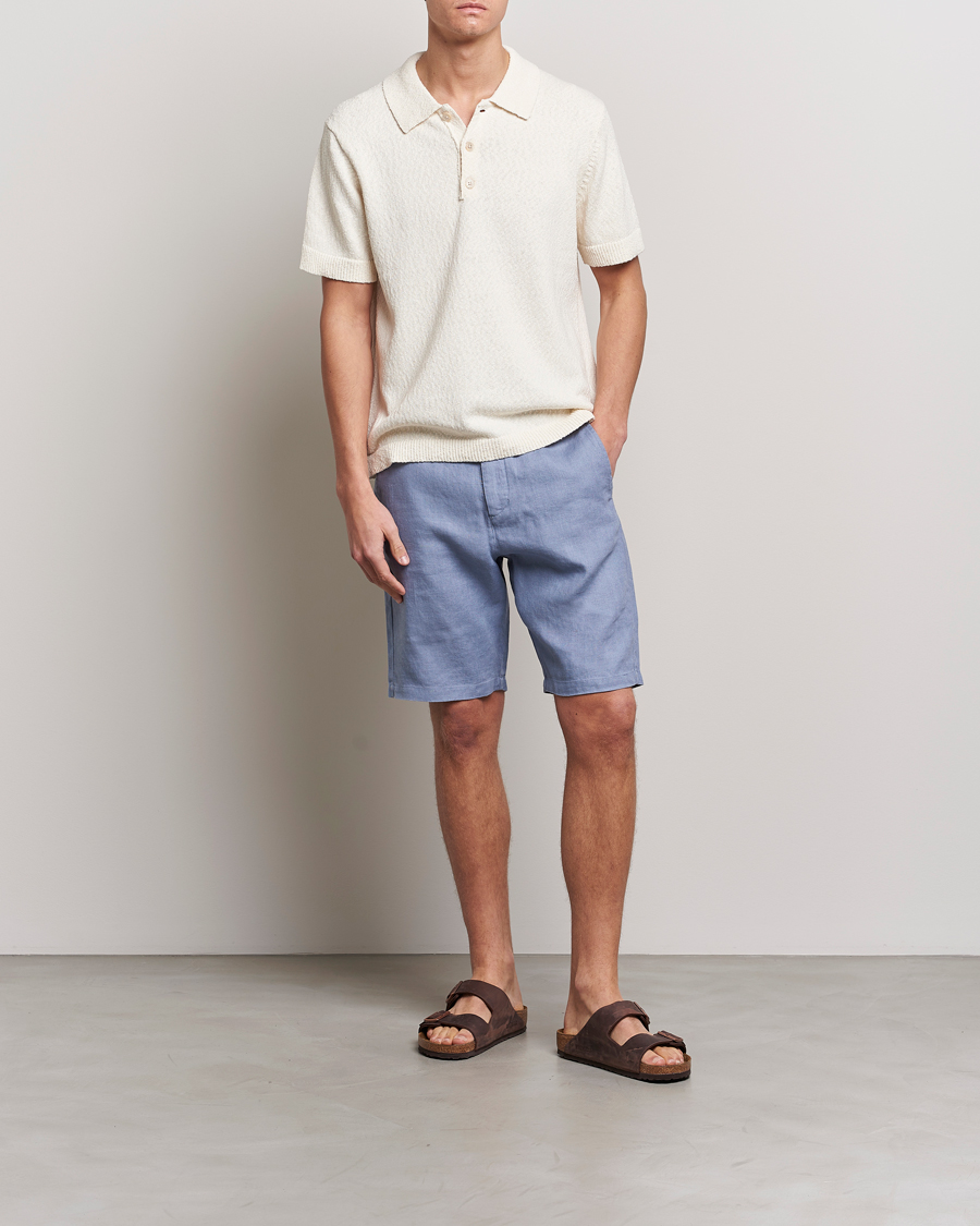 Homme | Shorts | NN07 | Crown Linen Shorts Dust Blue