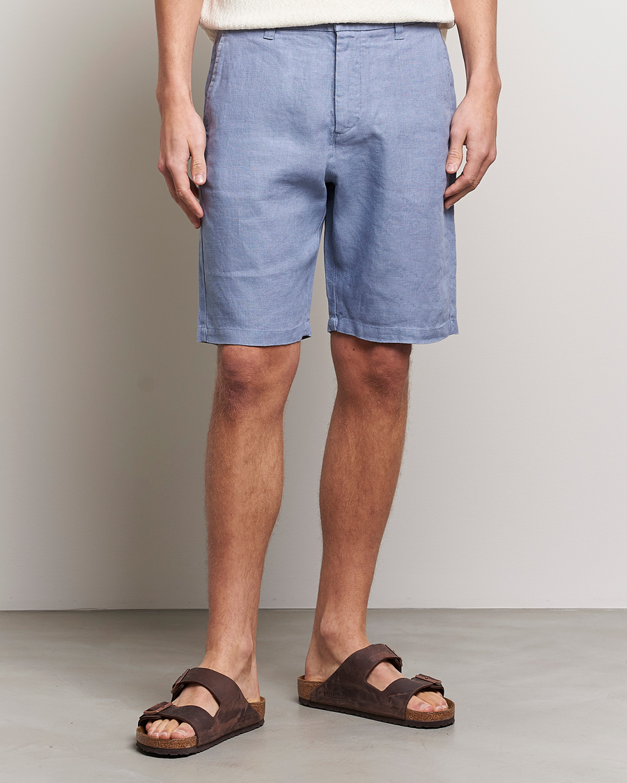 Homme | Shorts | NN07 | Crown Linen Shorts Dust Blue