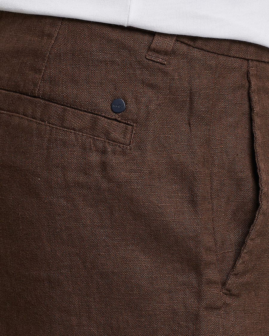 Homme | Shorts | NN07 | Crown Linen Shorts Brown