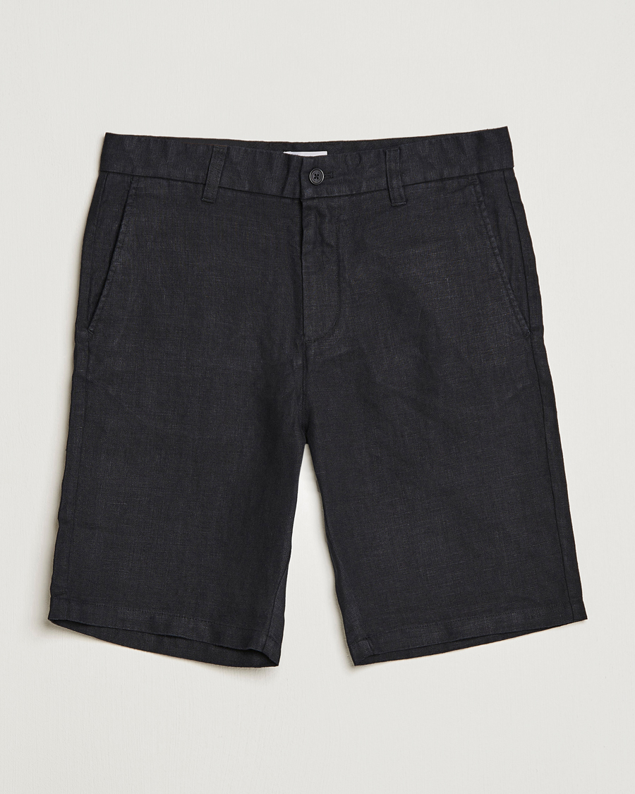 Homme | Shorts | NN07 | Crown Linen Shorts Black