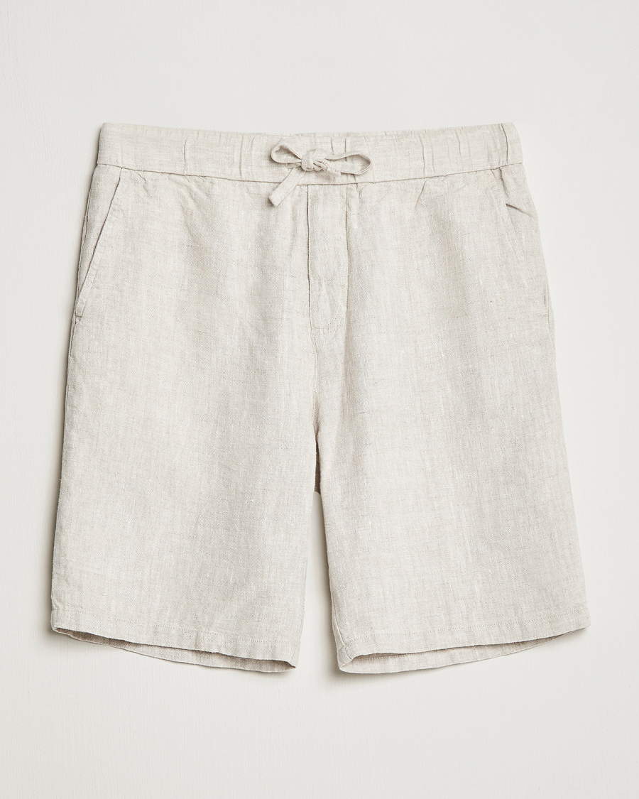 Homme | Shorts | NN07 | Keith Drawstring Linen Shorts Oat