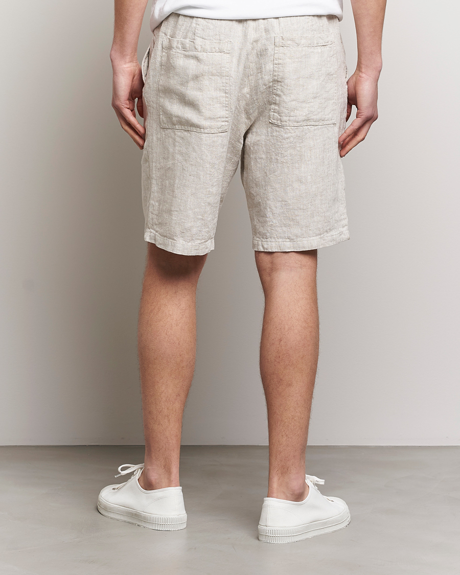 Homme | Shorts | NN07 | Keith Drawstring Linen Shorts Oat