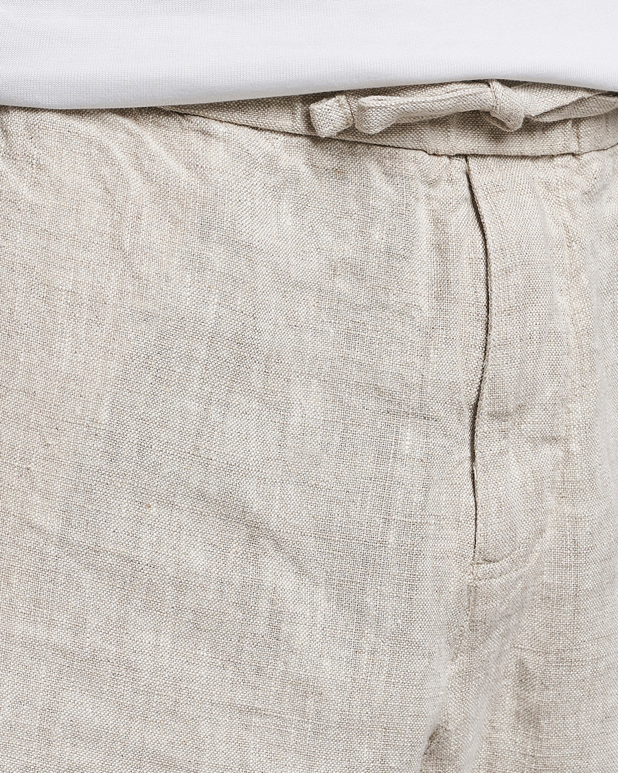 Homme | Shorts | NN07 | Keith Drawstring Linen Shorts Oat