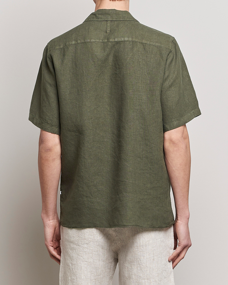 Homme | Chemises | NN07 | Julio Linen Resort Shirt Army