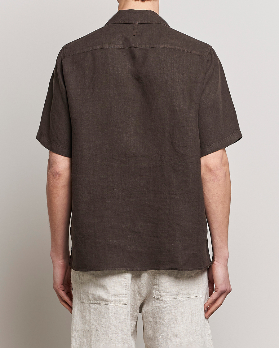 Homme | Chemises | NN07 | Julio Linen Resort Shirt Brown