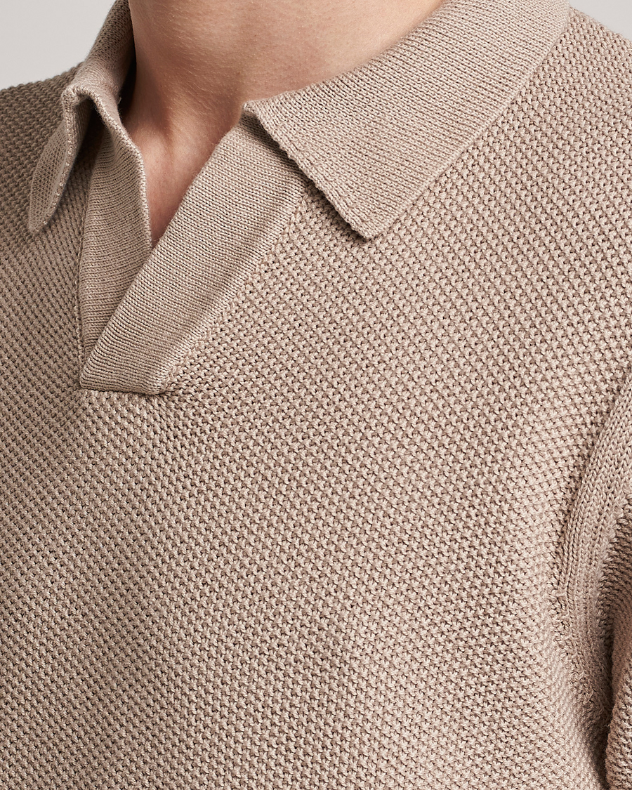 Homme | Polos | NN07 | Ryan Organic Cotton Polo Greige