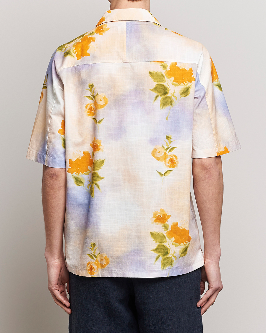 Homme | Chemises | NN07 | Ole Short Sleeve Printed Cotton/Tencel Shirt Multi