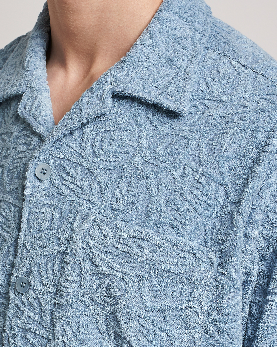Homme | Polos | NN07 | Julio Structured Terry Polo Ashley Blue