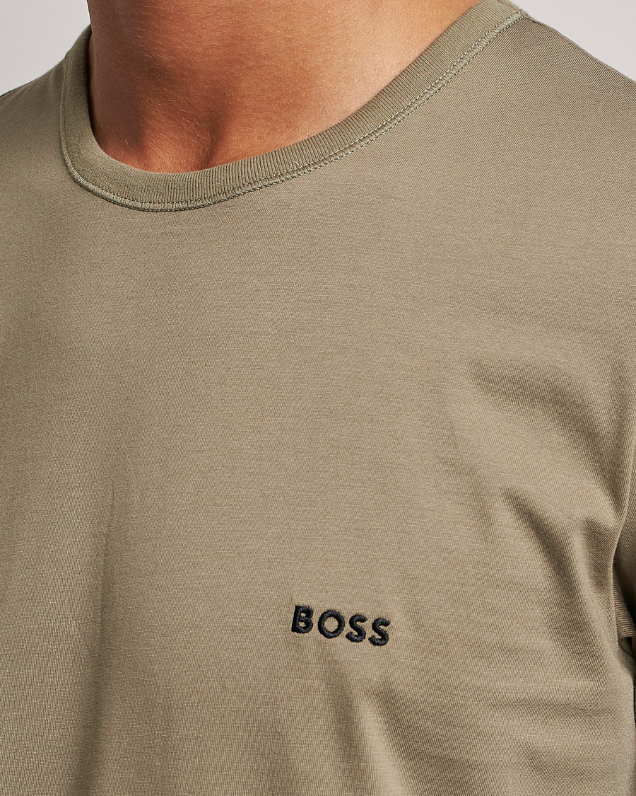 Homme | T-shirts | BOSS BLACK | 3-Pack Crew Neck T-Shirt Green/Black/Navy