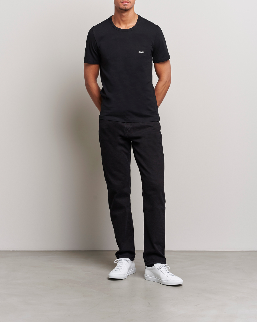 Homme | T-shirts | BOSS BLACK | 3-Pack Crew Neck T-Shirt Navy/Blue/Black