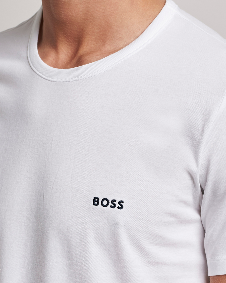 Homme | T-shirts | BOSS BLACK | 3-Pack Crew Neck T-Shirt White/Navy/Black