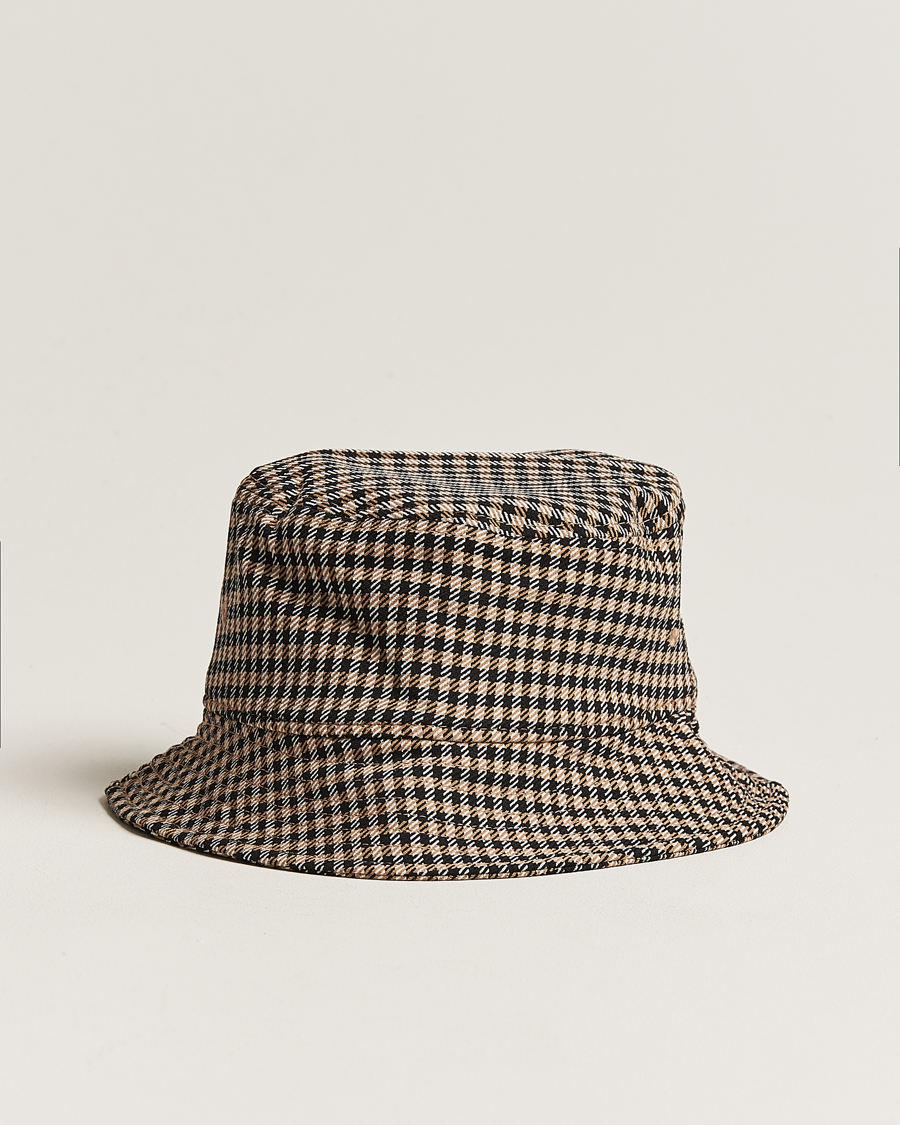 Homme | BOSS BLACK Saul Checked Bucket Hat Medium Beige | BOSS BLACK | Saul Checked Bucket Hat Medium Beige