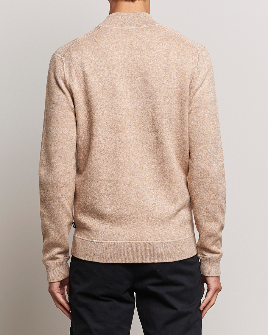Homme | Pulls Et Tricots | BOSS BLACK | Onorto Full Zip Sweater Medium Beige