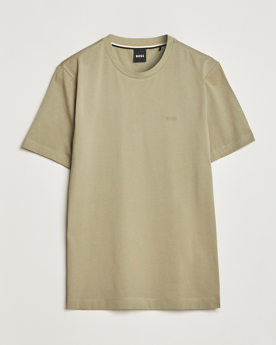 Homme | T-shirts | BOSS BLACK | Thompson Crew Neck T-Shirt Pastel Green