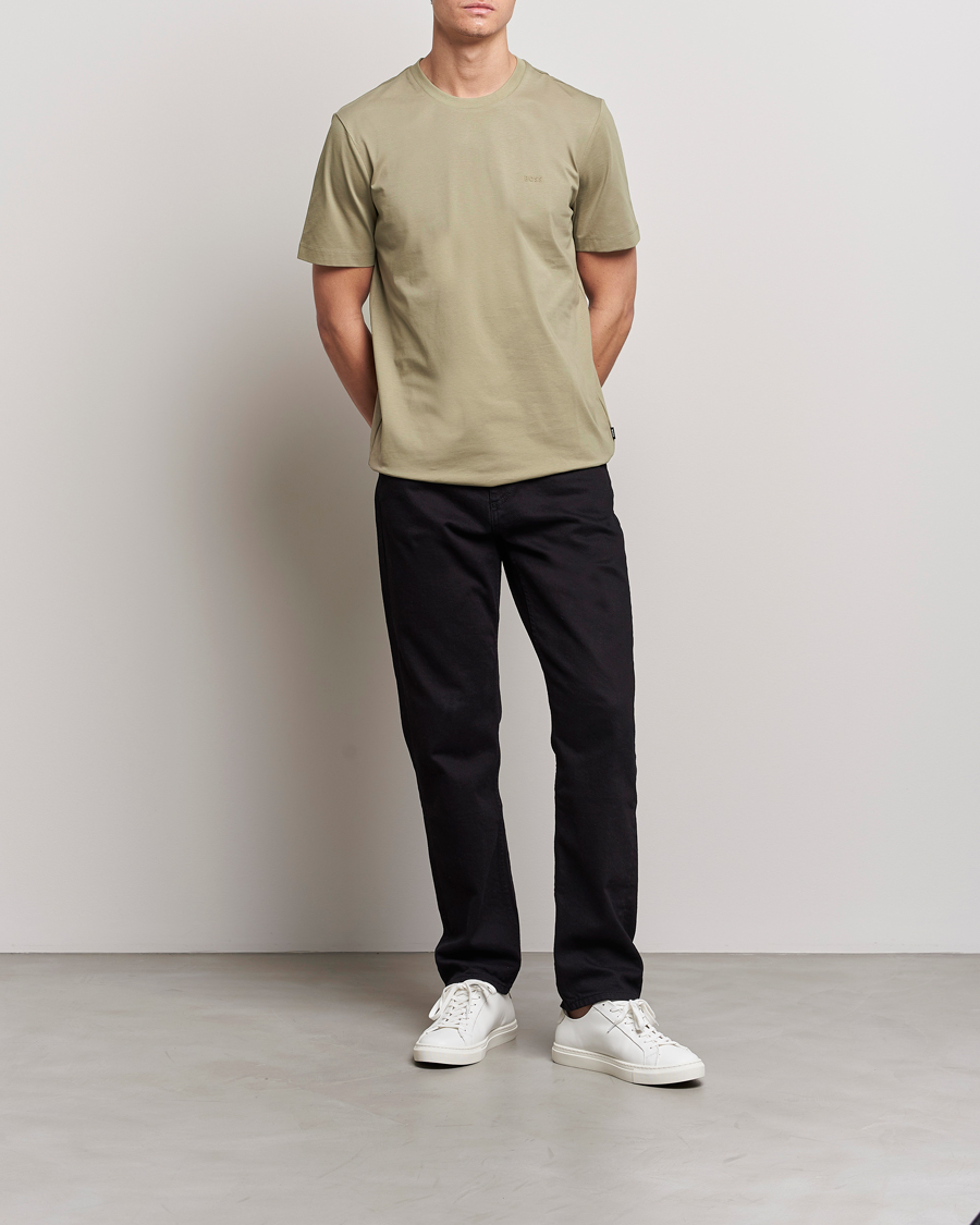 Homme | T-shirts | BOSS BLACK | Thompson Crew Neck T-Shirt Pastel Green