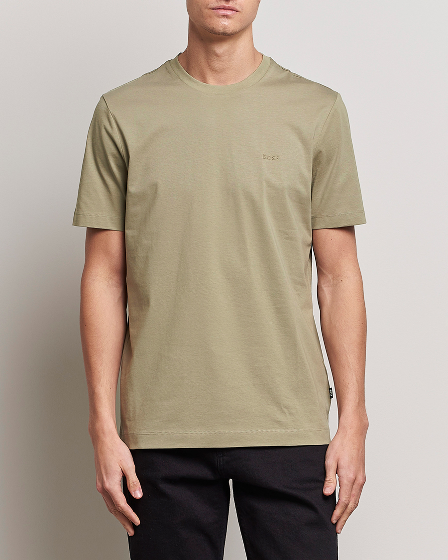 Homme | T-shirts | BOSS BLACK | Thompson Crew Neck T-Shirt Pastel Green