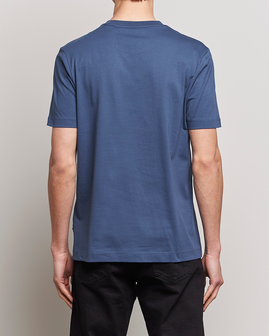 Homme | T-shirts | BOSS BLACK | Thompson Crew Neck T-Shirt Open Blue