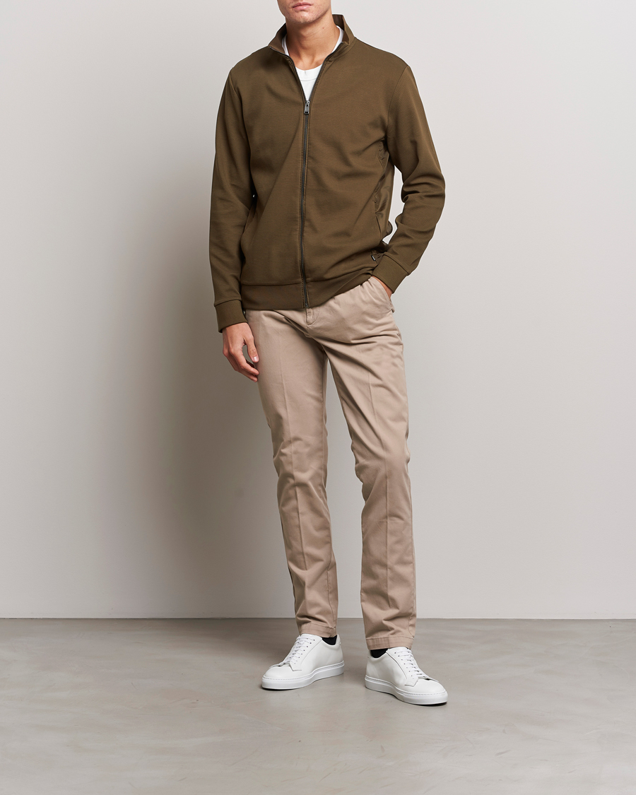 Homme | Pulls Et Tricots | BOSS BLACK | Shepherd Full Zip Sweater Open Green