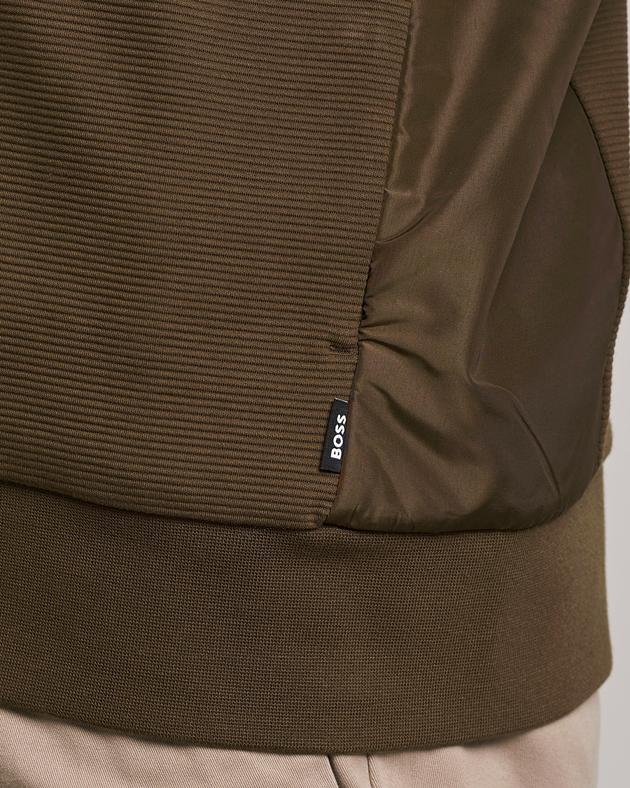 Homme | Pulls Et Tricots | BOSS BLACK | Shepherd Full Zip Sweater Open Green