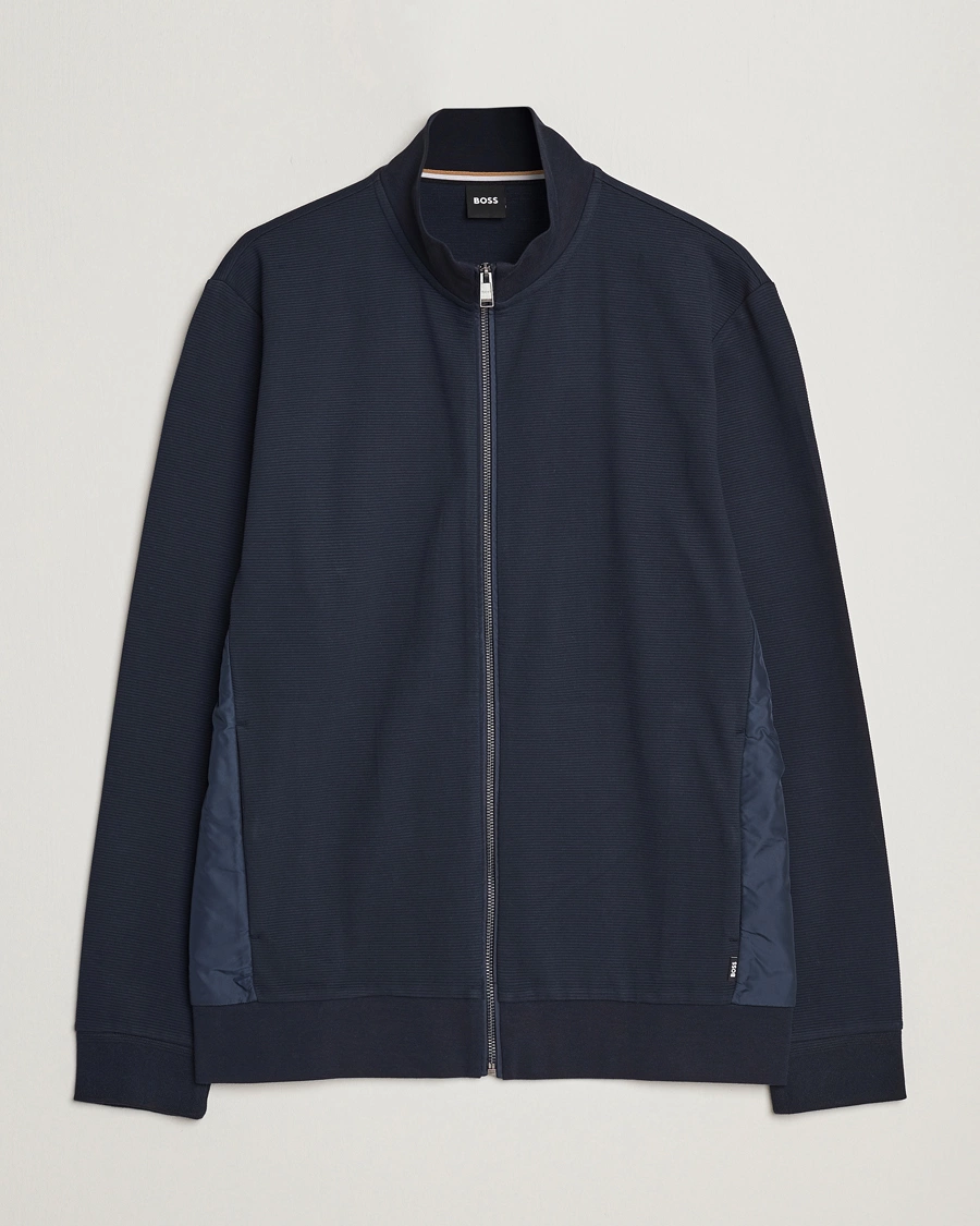 Homme | Pulls Et Tricots | BOSS BLACK | Shepherd Full Zip Sweater Dark Blue