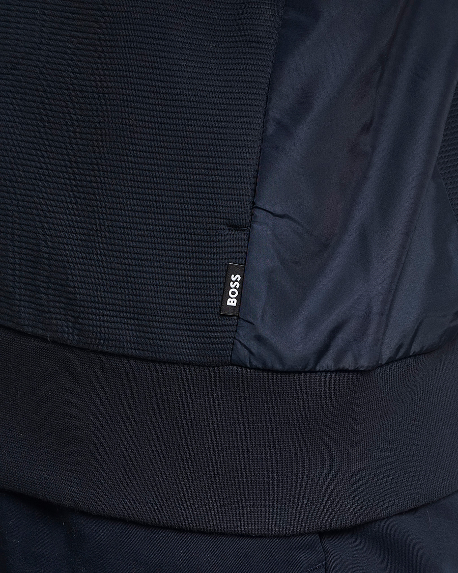 Homme | Pulls Et Tricots | BOSS BLACK | Shepherd Full Zip Sweater Dark Blue