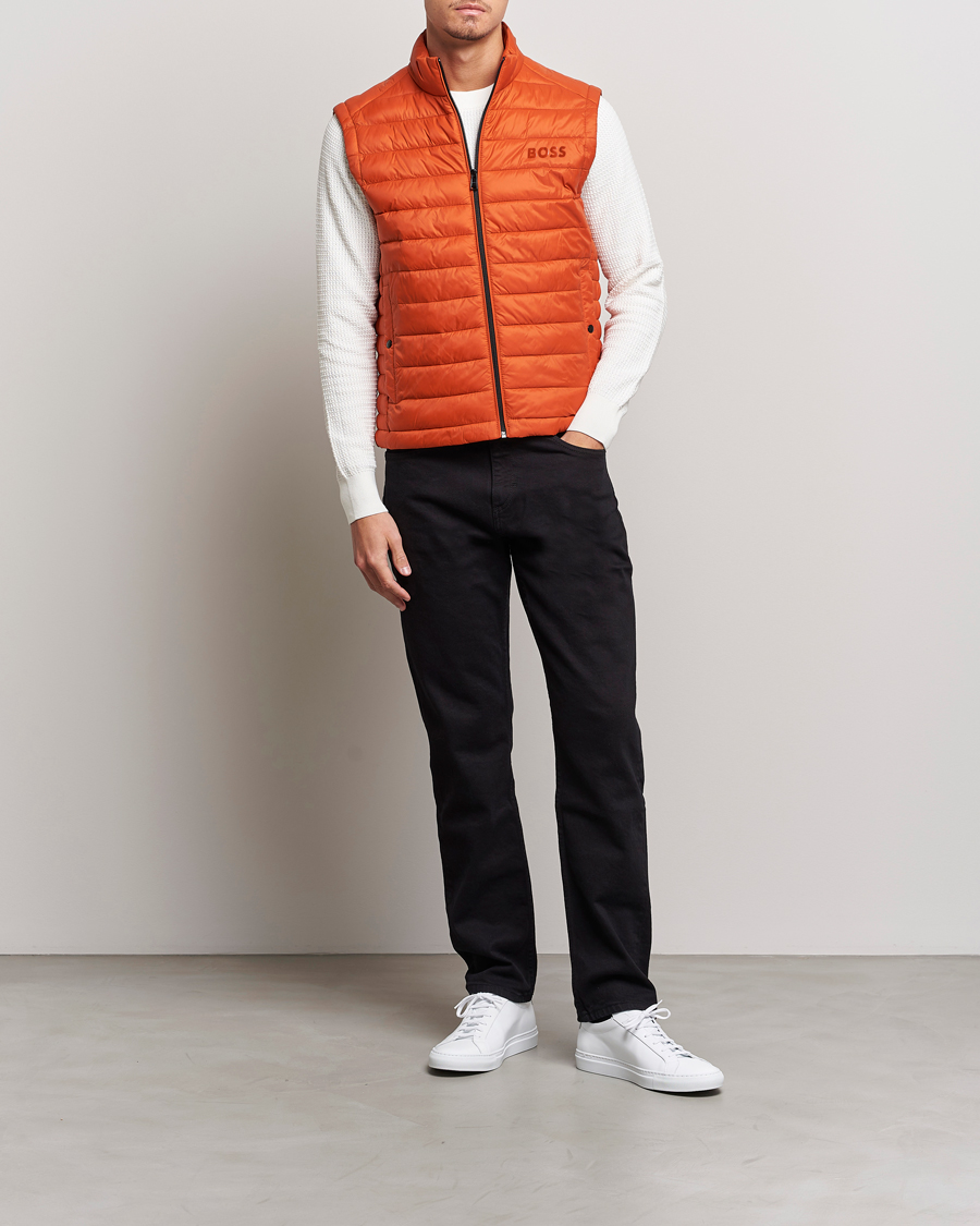 Homme | Manteaux Et Vestes | BOSS BLACK | Calano Down Vest Dark Orange