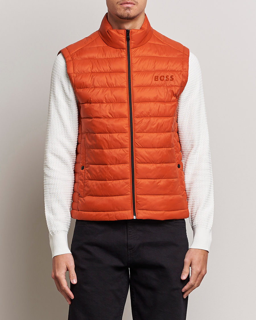 Homme | Manteaux Et Vestes | BOSS BLACK | Calano Down Vest Dark Orange