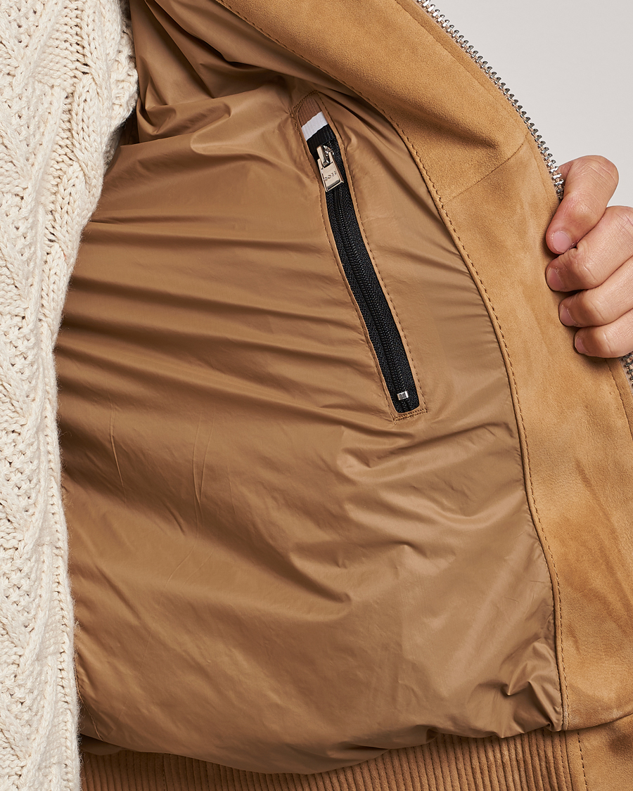 Homme | Manteaux Et Vestes | BOSS BLACK | Malbano Suede Jacket Medium Beige