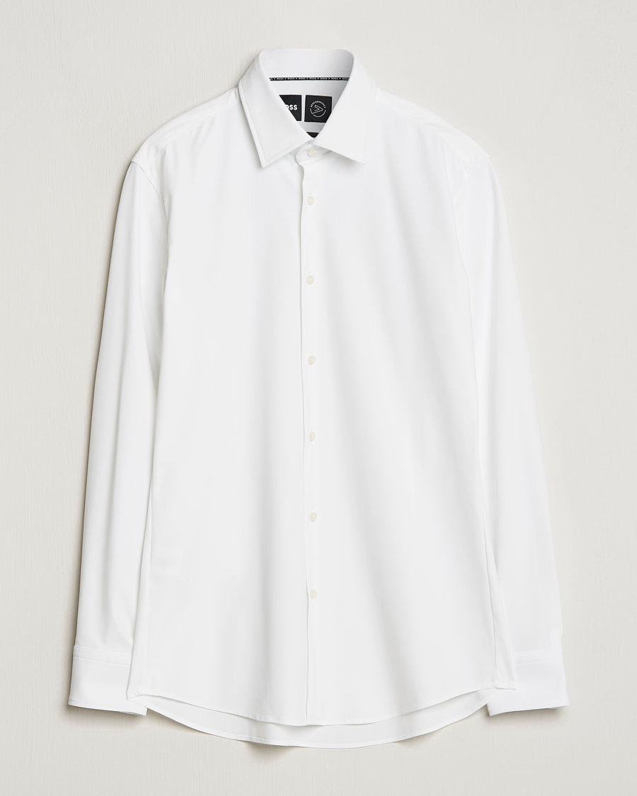 Homme | Chemises | BOSS BLACK | Hank 4-Way Stretch Shirt White