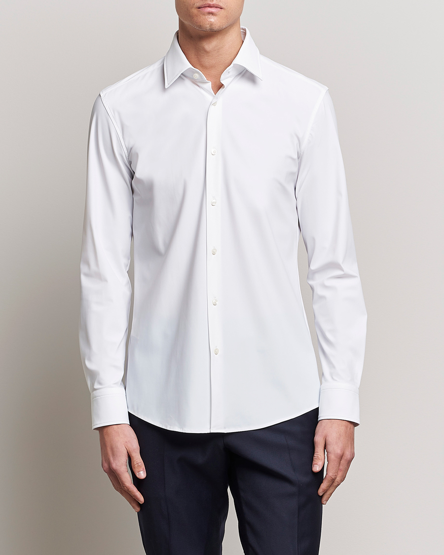 Homme | Chemises | BOSS BLACK | Hank 4-Way Stretch Shirt White